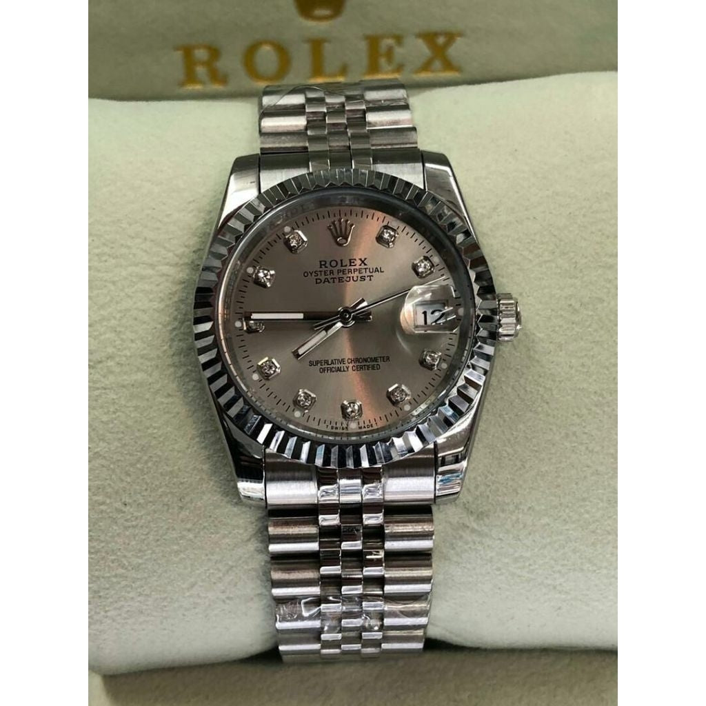 Men's Automatic Watch 36mm | Rolex Datejust Style | 904L Stainless Steel | Jam Tangan Lelaki Automatik | Free Box