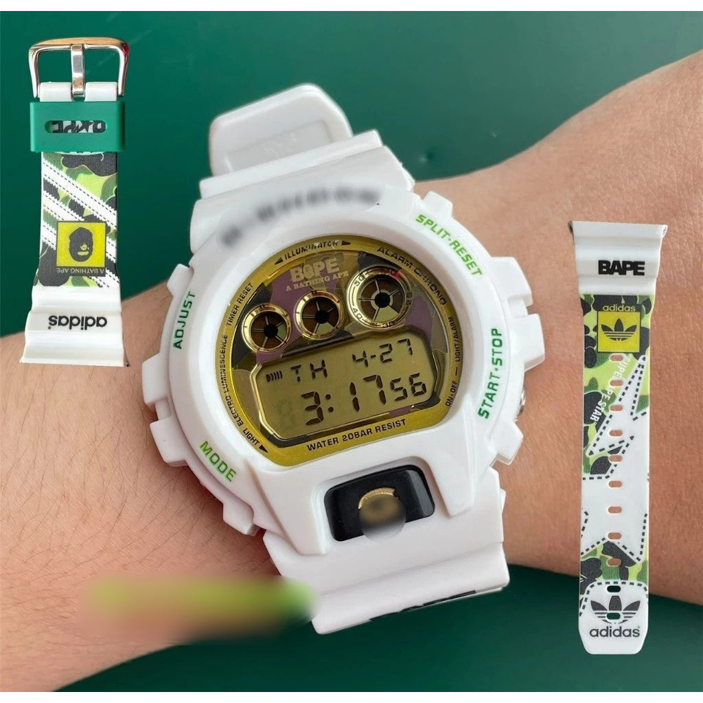 G-SHOCK DW6900 BNB Fit Digital Sports Watch – Glass Crystal Face, Unisex, 48 Colors