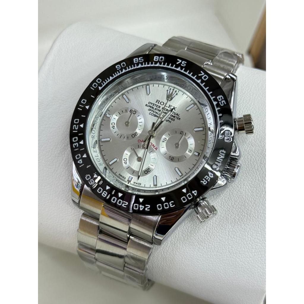 Men's Japan Movement Stainless Steel Watch – Date, Glow in the Dark & Mineral Glass