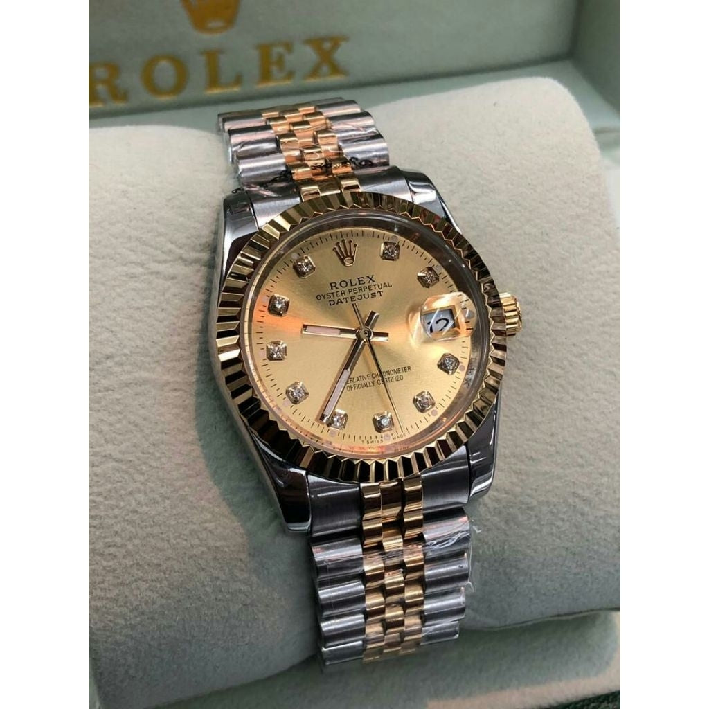 Men's Automatic Watch 36mm | Rolex Datejust Style | 904L Stainless Steel | Jam Tangan Lelaki Automatik | Free Box