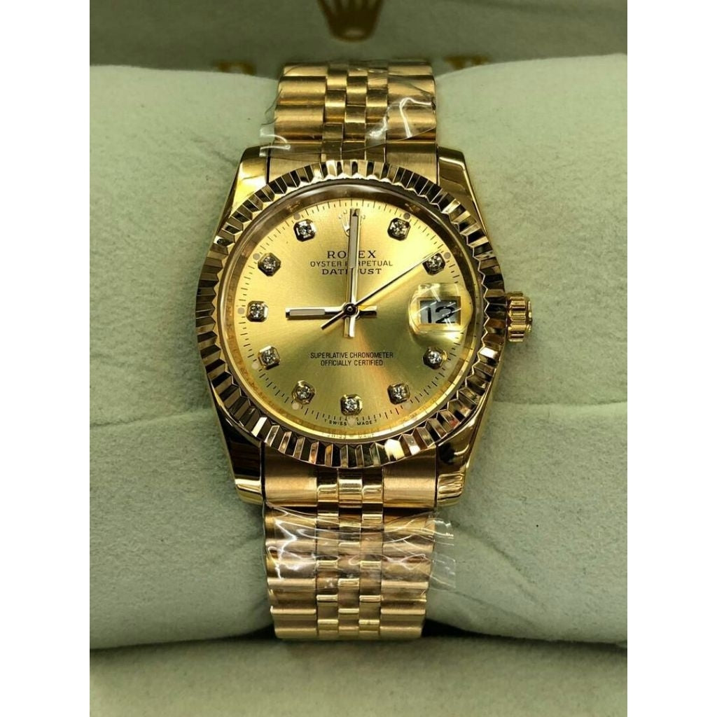 Men's Automatic Watch 36mm | Rolex Datejust Style | 904L Stainless Steel | Jam Tangan Lelaki Automatik | Free Box