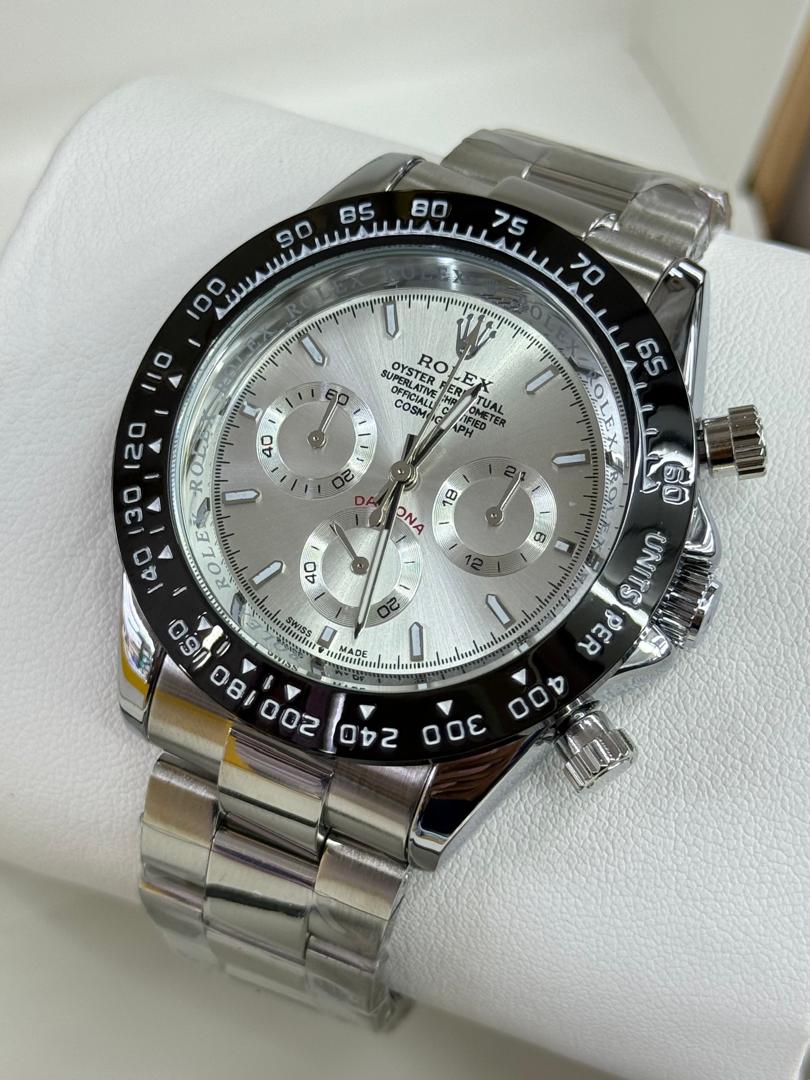 Men's Japan Movement Stainless Steel Watch – Date, Glow in the Dark & Mineral Glass