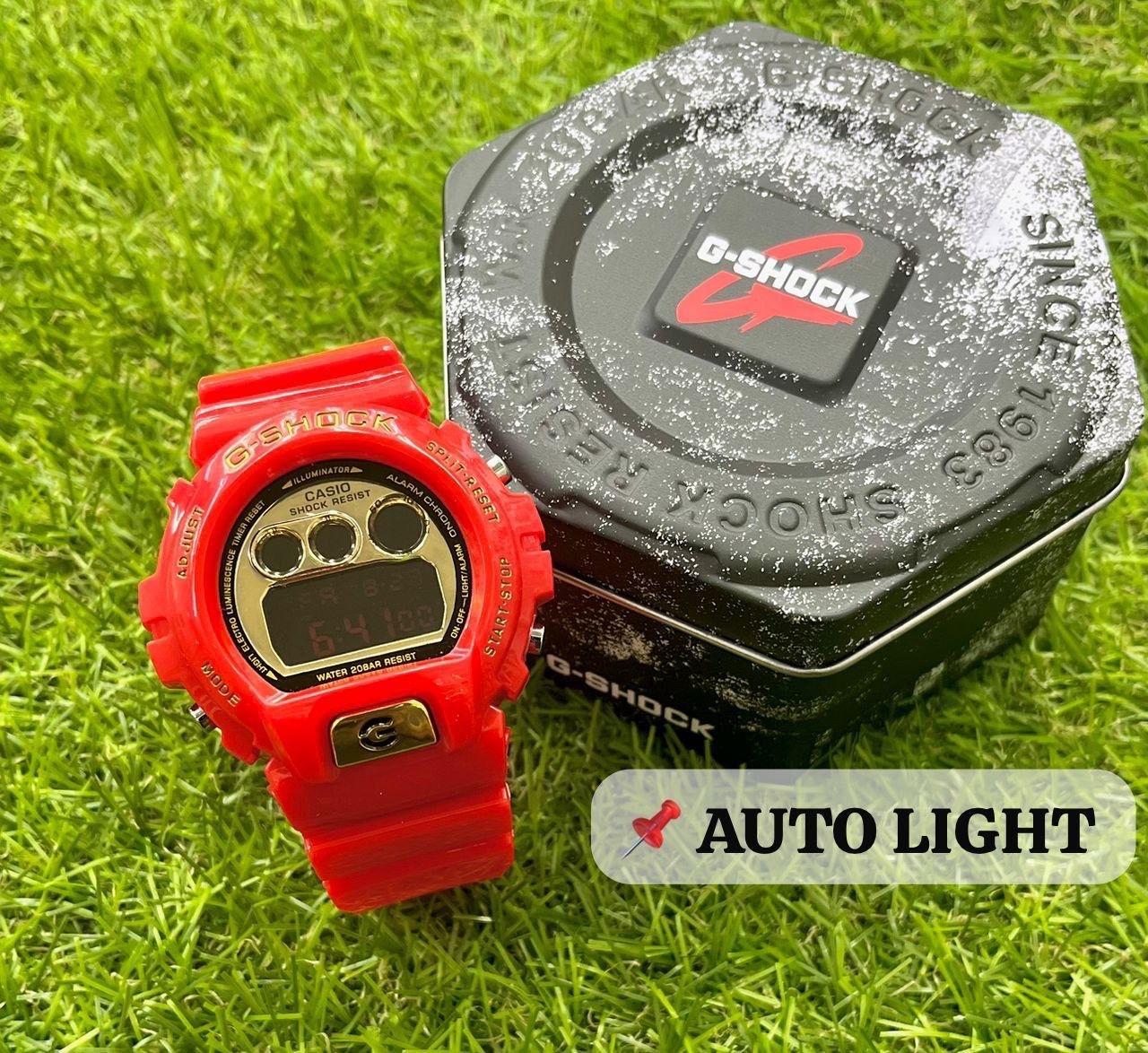 Casio G-Shock DW6900 Auto Light Digital Watch for Men & Women – Shock & Water Resistant Sport Watch