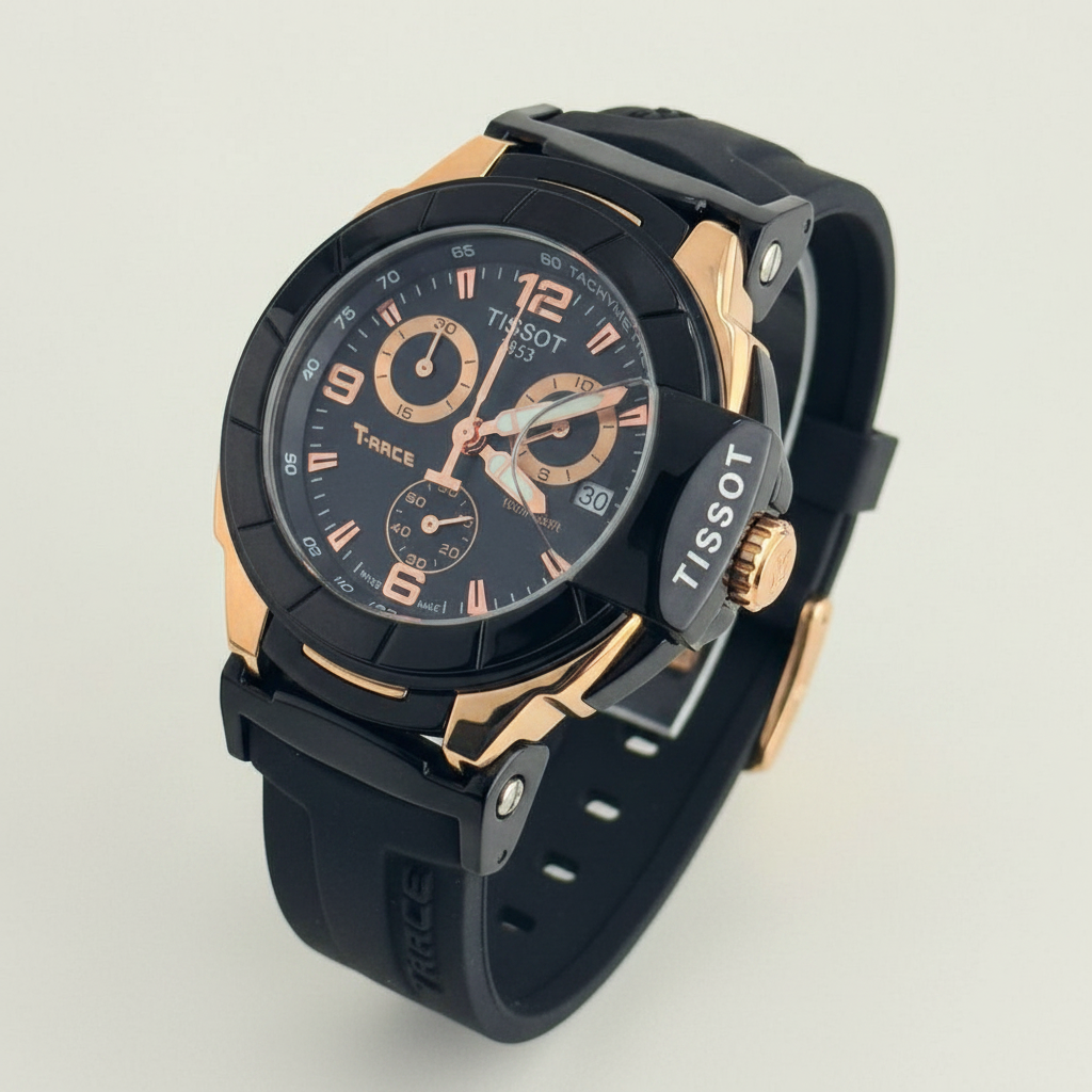 Tissot T-Race 1853 Rose Gold Chronograph Men’s Watch –  Quartz