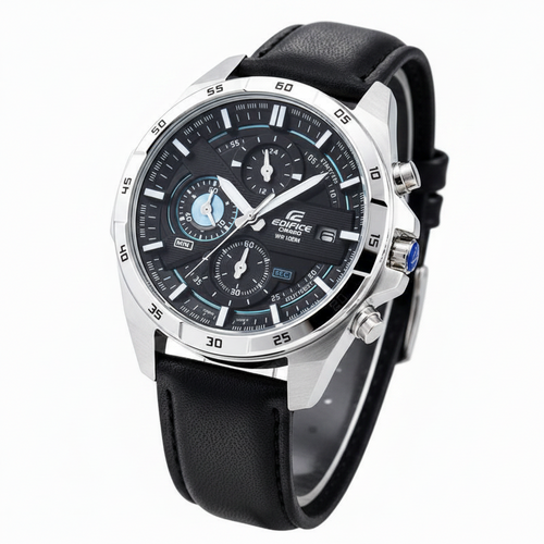 Casio Edifice EFR-556L Chronograph Leather Watch for Men – 100M Water Resistant | Limited Stock