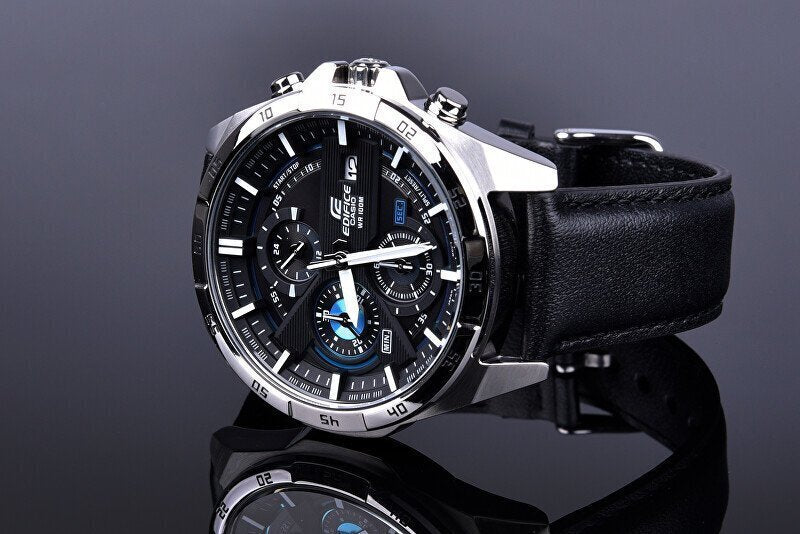 Casio Edifice EFR-556L Chronograph Leather Watch for Men – 100M Water Resistant | Limited Stock