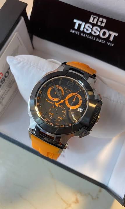 Tissot T-Race 1853 Orange Chronograph Watch For Men