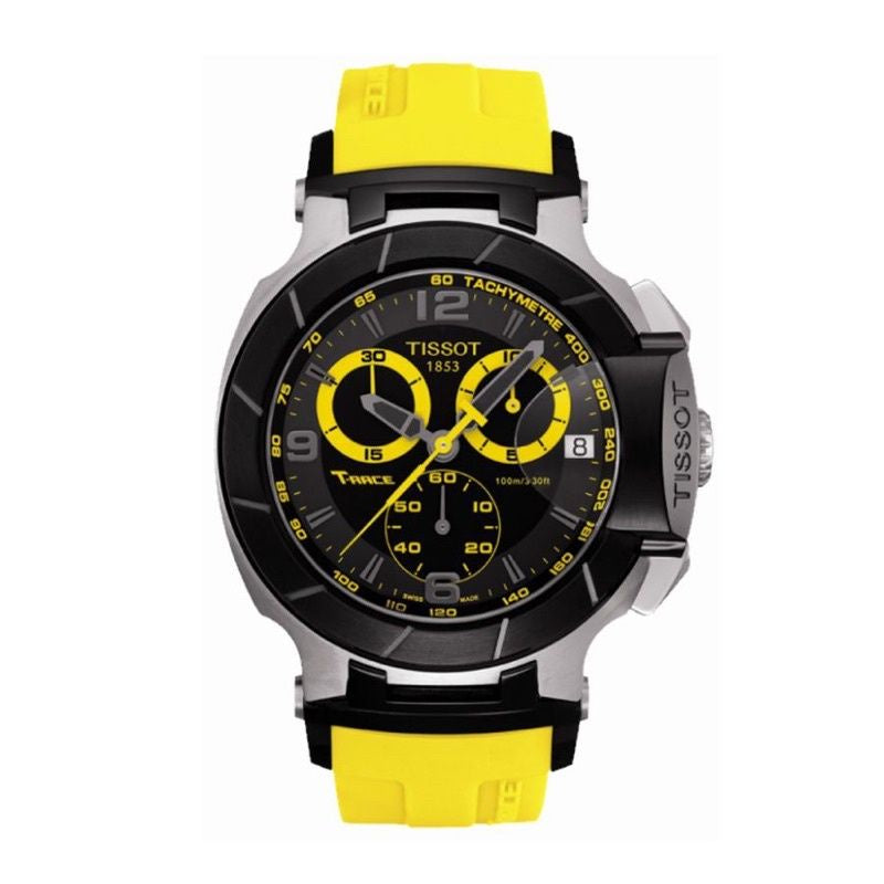 Tissot T-Race 1853 Yellow Chronograph Watch For Men