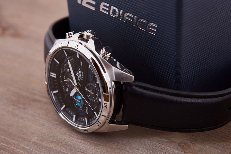 Casio Edifice EFR-556L Chronograph Leather Watch for Men – 100M Water Resistant | Limited Stock