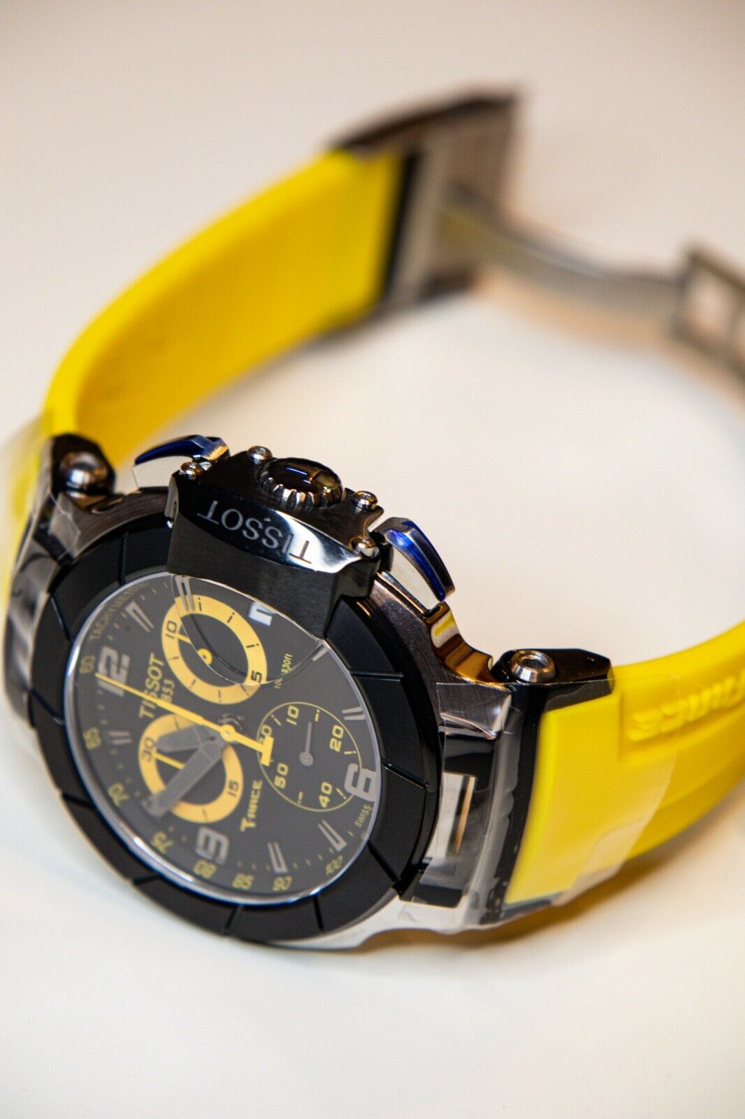 Tissot T-Race 1853 Yellow Chronograph Watch For Men