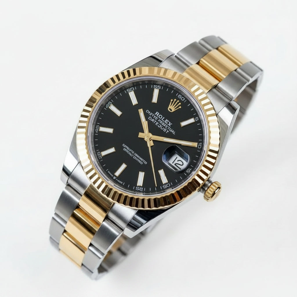 Rolex Oyster Perpetual Datejust Men's Automatic Watch 40mm | 904L Oystersteel | Ceramic Bezel | Date Display