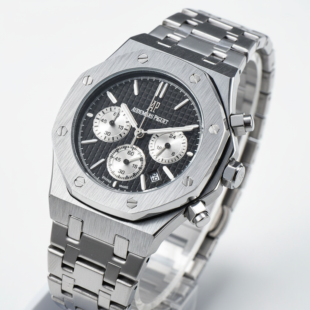 Men's & Women's Casual Quartz Watch – 42mm Stainless Steel Dial, Nylon Strap, Auto Date